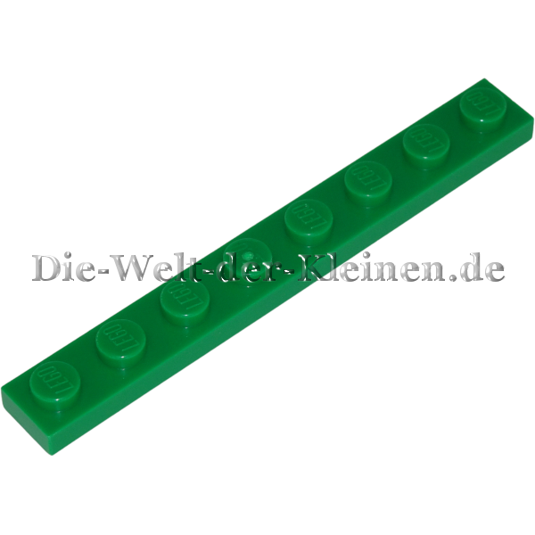 LEGO Plate 1x8x0.33 GREEN (GREEN) (346028, 3460)