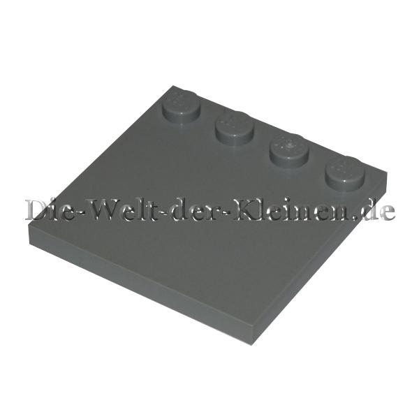 LEGO® Plate modified 4x4 with 4 Knobs and MEDIUM STONE GRAY (MED. ST. GRAY) (4211837/6179) Front