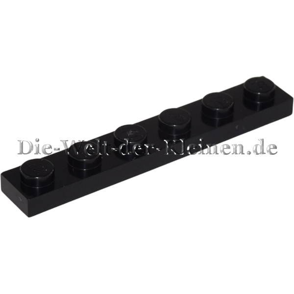 LEGO Plate 1x6 BLACK (BLACK) (366626, 3666)