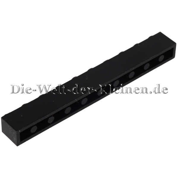 LEGO® Stein 1x10 Schwarz (BLACK) (611126, 6111)