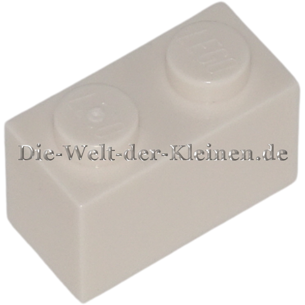LEGO Stein 1x2 Weiß (WHITE) (6548257, 300401, 4613964, 3004)