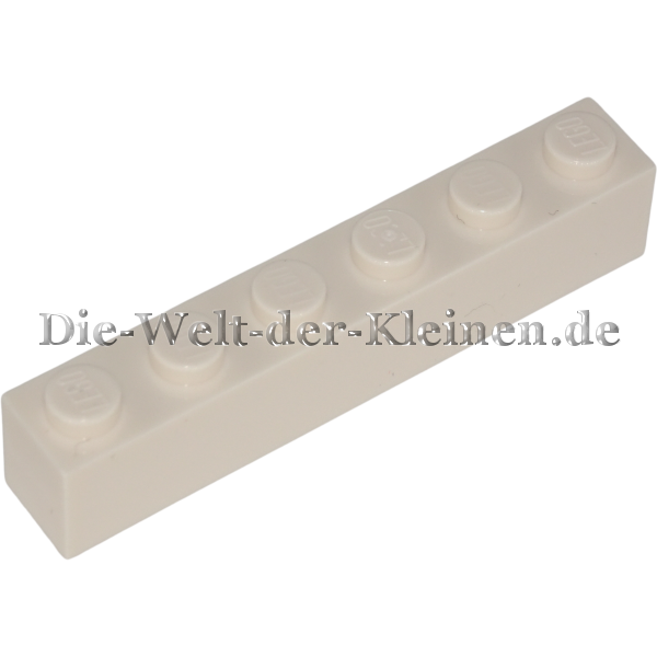 LEGO® Stein 1x6 Weiß (WHITE) (6552097, 300901, 300951, 6548259, 3009)