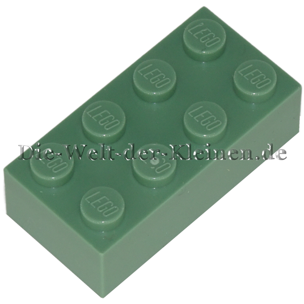 LEGO® Stein 2x4 Sand Grün (SAND GREEN) (6075626/3001)