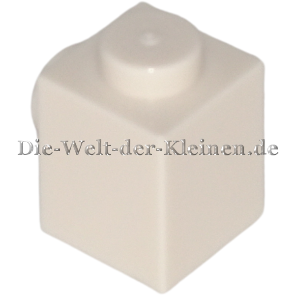LEGO Brick modified 1x1x1 with 1 stud on the side WHITE (WHITE) (6550190, 4558952, 87087)