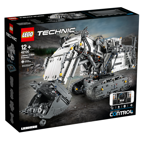 LEGO® Technic 42100 Liebherr Bagger R 9800 Vorderseite Schachtel