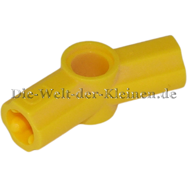 LEGO Technic Axle- and Pin Connecto 3x1x1 curved 157.5 degrees angle #3 BRIGHT YELLOW (BR. YELLOW) (