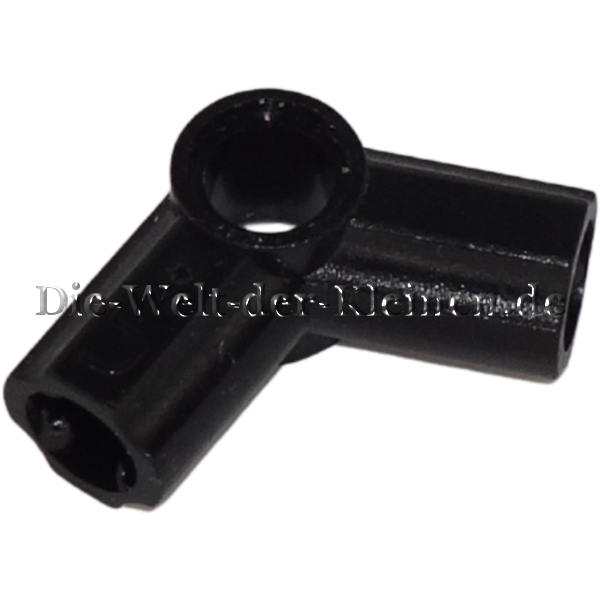 LEGO Technic Axle- and Pin Connector #5 2x2x1 curved 112.5 degrees angle BLACK (BLACK) (6271346, 410