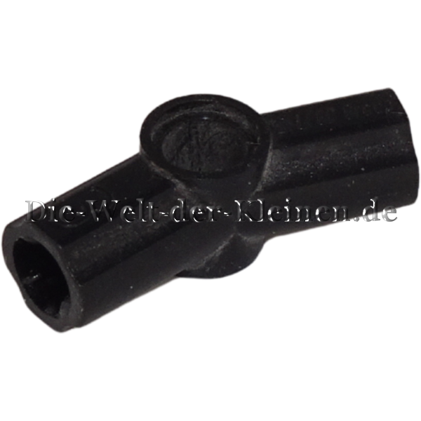 LEGO Technic Axle- and Pin Connector 3x1x1 curved 157.5 degrees angle #3 BLACK (BLACK) (6261386, 410