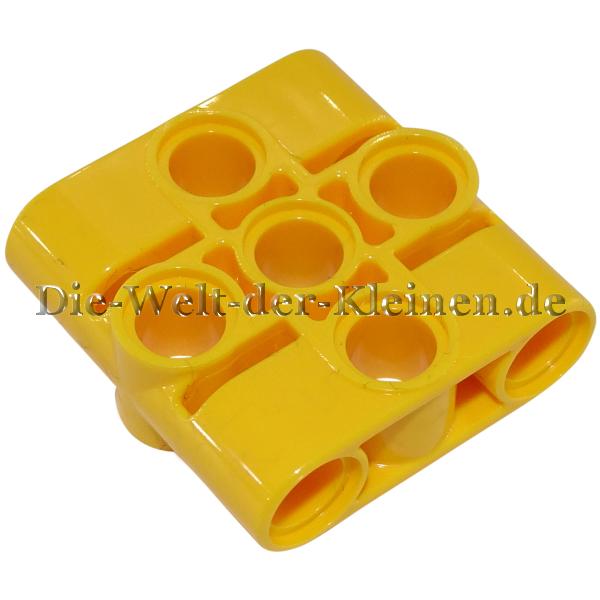 LEGO® Technic Pin Connector 3x3 Block with 9 Pin holes BR. YELLOW (BRIGHT YELLOW) - (6252654/39793)