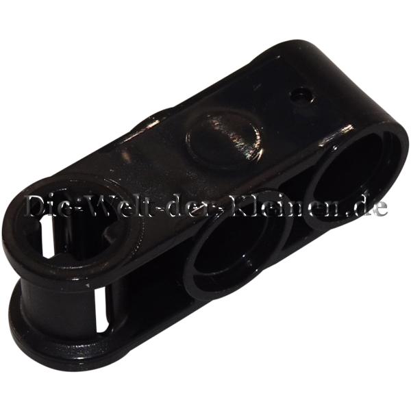 LEGO® Technic Axle- / Pinconnector 1x3 with 1 Axle / Cross hole and 2 Pin holes BLACK (BLACK) (4173970, 4200326, 6273708, 42003)