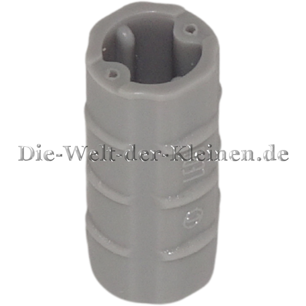 LEGO Technic Axle Connector 2L MEDIUM STONE GREY (MED. ST. GREY) (4211543, 6538b)
