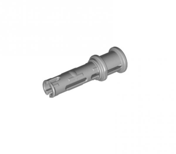 LEGO Technic Long Pin 3L with Friction Ridges Lengthwise, cross hole and Stop Bush MEDIUM STONE GRAY(MED. ST. GRAY) - (4211865/6321747/4195303/32054)
