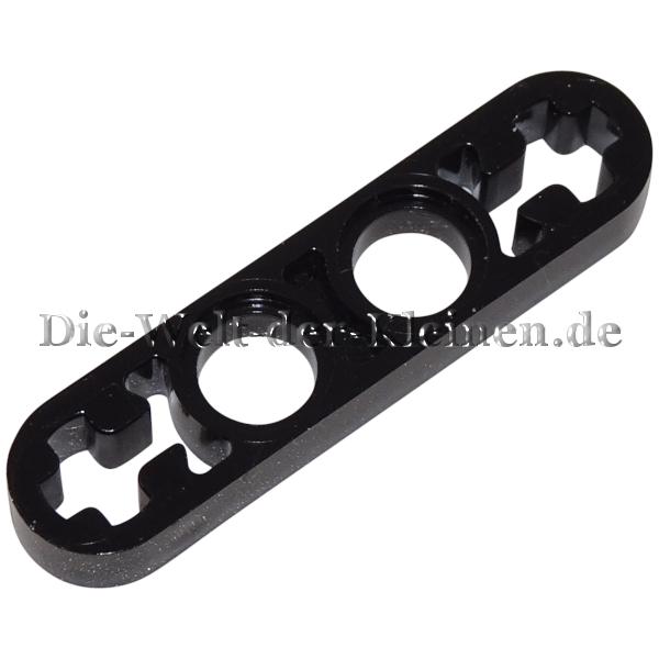 LEGO® Technic Liftarm 1x4 flat (1/3) with 2 round holes and 2 cross holes BLACK (BLACK) - (3244926/4142236/6327548/32449)