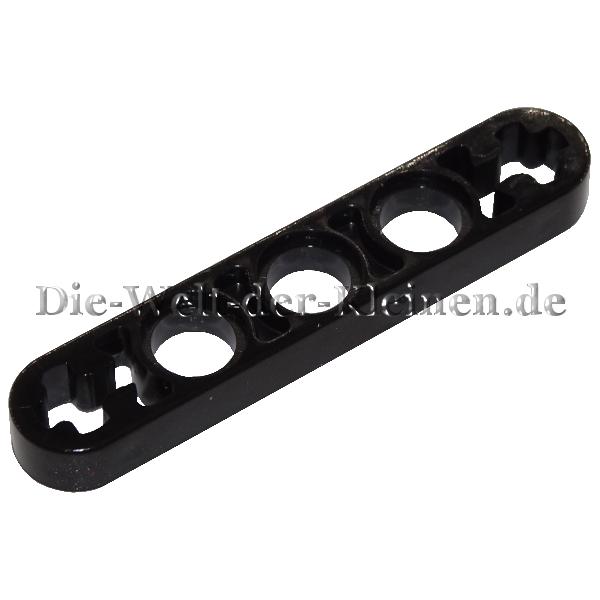 LEGO® Technic Liftarm 1x5 flat (1/3) with 3 round holes and 2 cross holes BLACK (BLACK) - (6327028/6030286/11478)