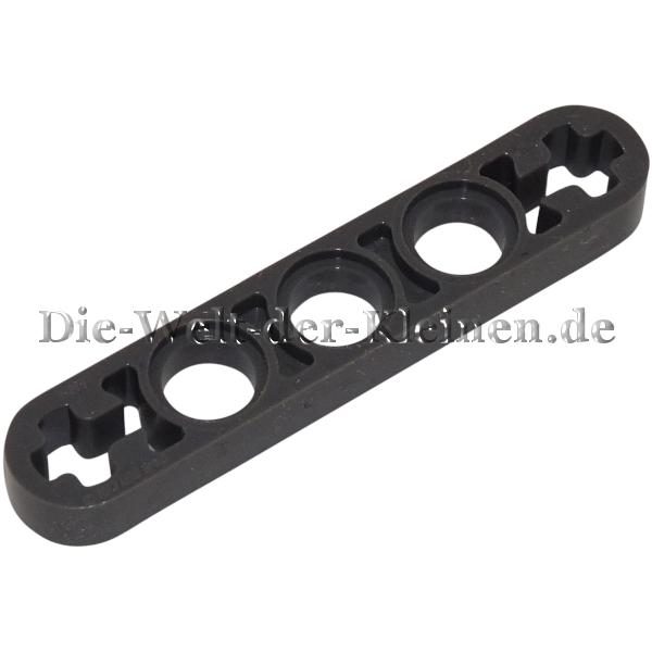 LEGO® Technic Liftarm 1x5 flach (1/3) mit 3 Pin Löcher und 2 Kreuz / Stern Löcher Dunkelsteingrau (DK. ST. GRAY) - (6370946/11478)