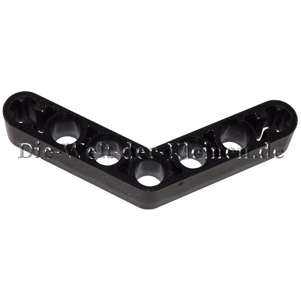 LEGO® Technic Liftarm 1x7 (4 - 4) curved with 5 round holes, 2 axle holes BLACK (BLACK) - (4128593, 6278125, 32348)