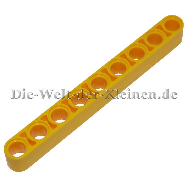 LEGO® Technic Liftarm 1x9 with 9 round holes BR. YELLOW (BRIGHT YELLOW) - (4187136/6115616/40490)