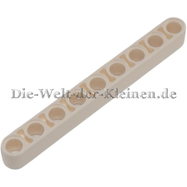 LEGO® Technic Liftarm 1x9 mit 9 Pin-Löchern Weiß (WHITE) - (6001831/4156341/40490)