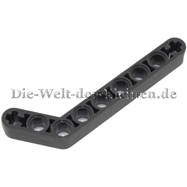 LEGO® Technic Liftarm 1x9 (3 - 7) curved with 7 round holes, 2 axle holes DARK STONE GREY (DK. ST. GREY) - (6276837/4210673/4281516/32271)