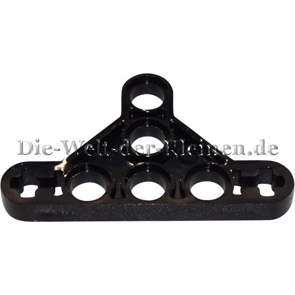 LEGO® Technic Liftarm Dreieck 3x5 flach (1/3) Typ II mit 5 Pin-Löchern und 2 Kreuzlöchern Schwarz (BLACK) - (6010864/6331437/99773)