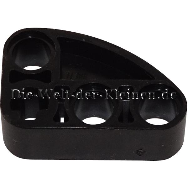 LEGO® Technic Liftarm L-Form 2x3 with bow filled in and 3 Pin holes and 1 cross hole BLACK (BLACK) - (6326047/71708)