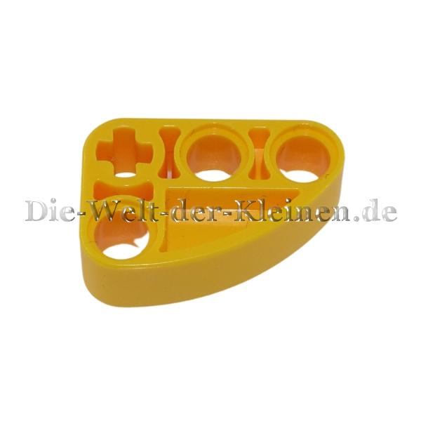 LEGO® Technic Liftarm L-Form 2x3 with bow filled in and 3 Pin holes and 1 cross hole BR. YELLOW (BRIGHT YELLOW) - (6332412/71708)
