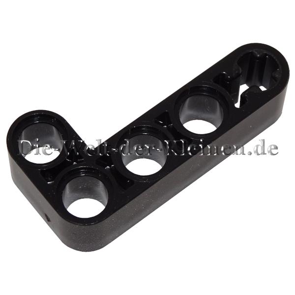 LEGO® Technic Liftarm L-Form 2x4 mit 4 Pin-Löchern und 1 Kreuz-/Sternloch Schwarz (BLACK) - (6271825/3214026/4120017/32140)