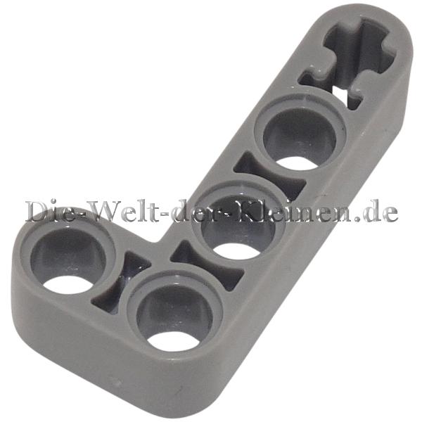 LEGO® Technic Liftarm L-Form 2x4 with 4 round holes and 1 axle hole MED. ST. GRAY (MEDIUM STONE GRAY) - (6271831/4211610/32140)