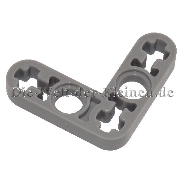 LEGO® Technic Liftarm L-Form 3x3 flat (1/3) with 2 Pin holes and 3 cross holes MED. ST. GRAY (MEDIUM STONE GRAY) - (4211574/6271815/32056)