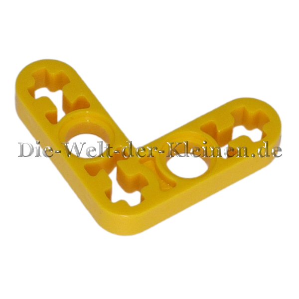 LEGO® Technic Liftarm L-Form 3x3 flat (1/3) with 2 Pin holes and 3 cross holes BRIGHT YELLOW (BR. YELLOW) (6271812, 4112289, 32056)
