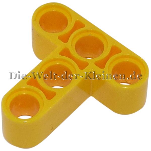 LEGO® Technic Liftarm T-Form 3x3 with 5 round holes BR. YELLOW (BRIGHT YELLOW) - (6072627/6305545/60484)