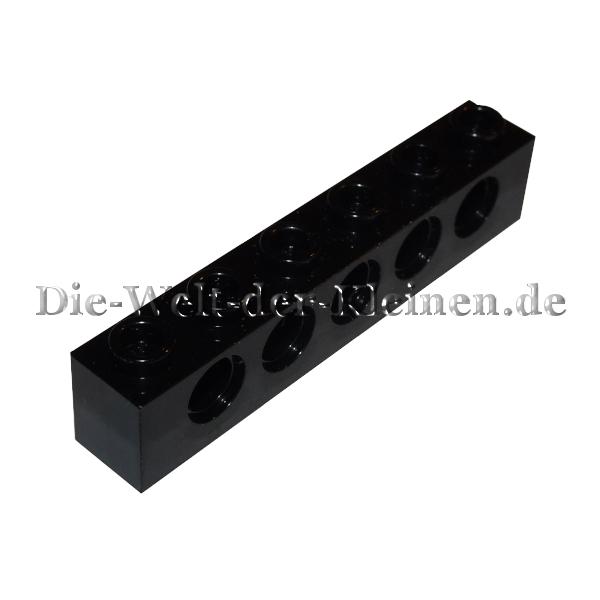 LEGO® Technic Brick 1x6 with 5 hole black (BLACK) - (389426/3894) Top