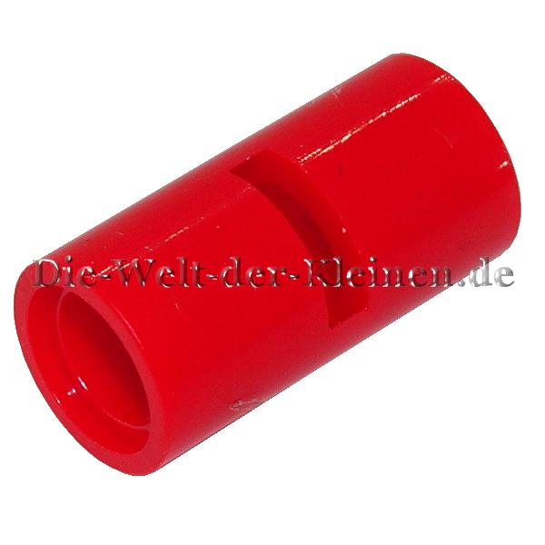 LEGO® Technic Pin Verbinder rund mit rundem Loch und Schlitz helles Rot (BR. RED) – (4526984/6173126/62462)