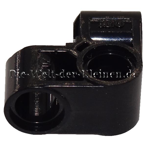 LEGO® Technic Connector / Pin Connector 2x2 curved, 90 degrees angle Black (BLACK) - (4195022/4480926/6325982/44809)