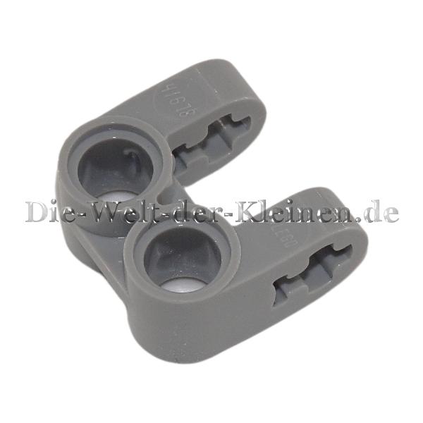 LEGO® Technic Achs- und Pinverbinder 2x2 U-Form mit 2 Kreuz-/Sternloch und 2 Rund-/Pinlöchern Mittelsteingrau (MED. ST. GRAY) - (4211889/41678)