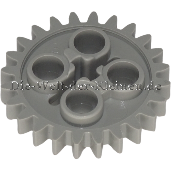 LEGO Technic Zahnrad mit 24 Zähnen 3x3 Mittelsteingrau (MEDIUM STONE GREY) (4211565, 3648)