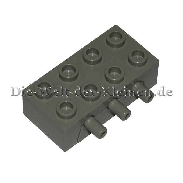 LEGO® Technic Pneumatic Distribution Block BRIGHT GRAY (LIGHT GRAY) - (469202/4692) Top