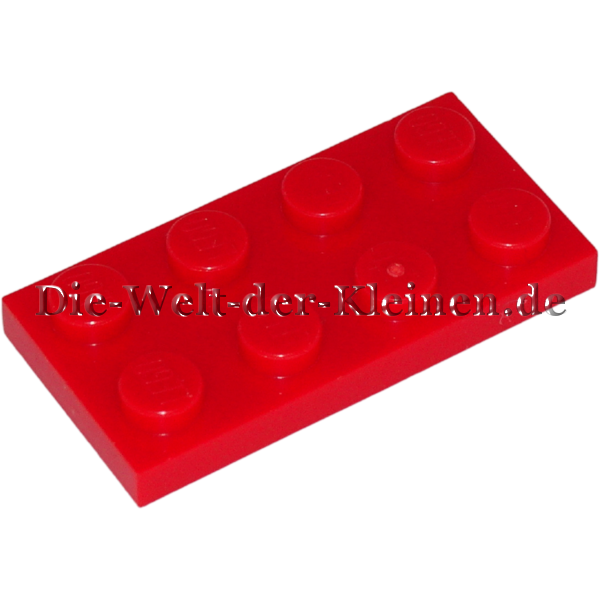 LEGO® Platte 2x4x0,33 mit 8 Noppen helles Rot (BRIGHT RED) - (302021/3020)
