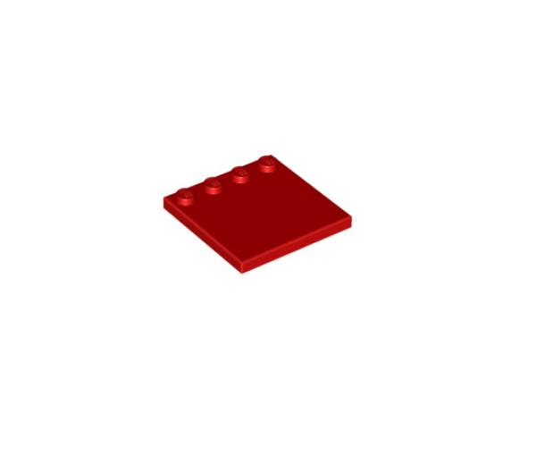 LEGO Platte 4x4 modifiziert mit 4 Noppen helles Rot (BR. RED) (4129831/4616342)