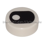 LEGO Tile with eye 1x1 WHITE (WHITE) (6329648, 6172629, 6173629, 6285616, 98138pb066)