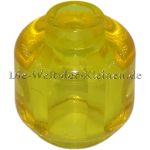 LEGO Head Minifigur 1.33x1.33 recessed stud TRANS YELLOW (TRANS YELLOW) (6513997, 3001144, 4190214,