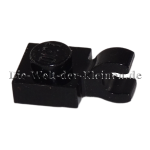 LEGO® Platte 1x1 mit Noppe mit Clip horizontal Schwarz  (BLACK) (6308000, 4517925, 61252)