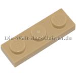 LEGO® Platte 1x3 mit Noppen Beige (TAN) - (4121921/362305/3623)