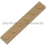 LEGO® Platte 1x6 mit Noppen Beige (TAN) - (4124067/366605/3666)
