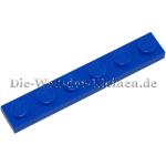 LEGO® Platte 1x6 mit Noppen helles Blau (BR. BLUE) - (366623/3666)