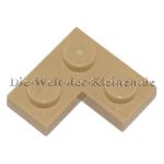 LEGO® Platte 2x2 Ecke mit Noppen Beige (TAN) (4114077/2420)