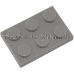 LEGO® Platte 2x3 mit Noppen Mittelsteingrau (MED. ST. GREY) - (4211396/3021)