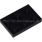 LEGO Platte 2x3 Schwarz (BLACK) (302126, 3021)