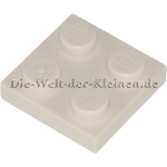 LEGO Platte 2x3 Weiß (WHITE) (6552099, 302201, 4613976, 6548260, 3022)