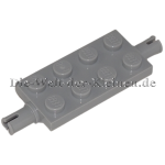 LEGO® Achsplatte 2x4 mit 2 Pins Mittelsteingrau (MEDIUM STONE GREY) (4211572, 30157)